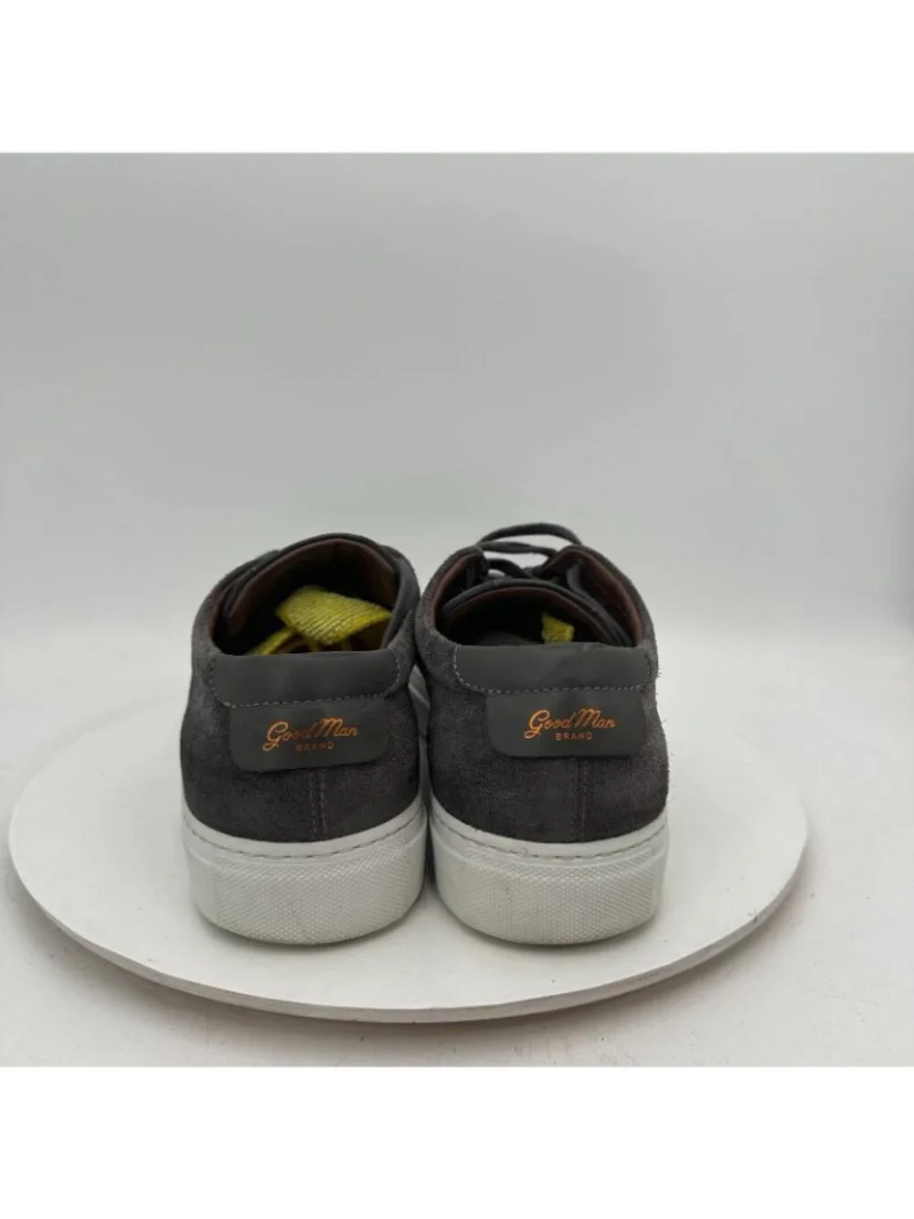 Goodman Brand Men Size 10.5 Black Suede Leather Low Top Lace Up Casual Shoes